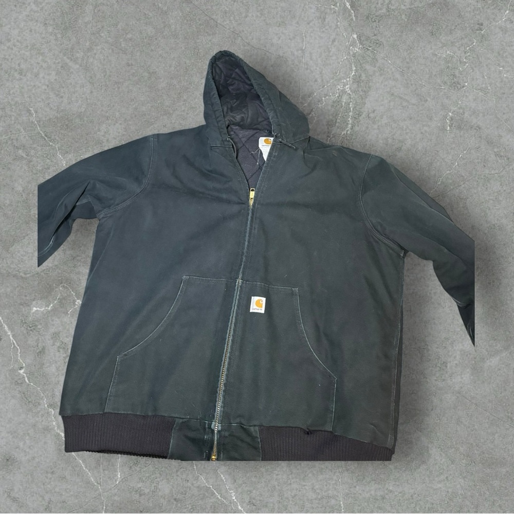 Men’s black tall XL quilted lined zip heavy duty